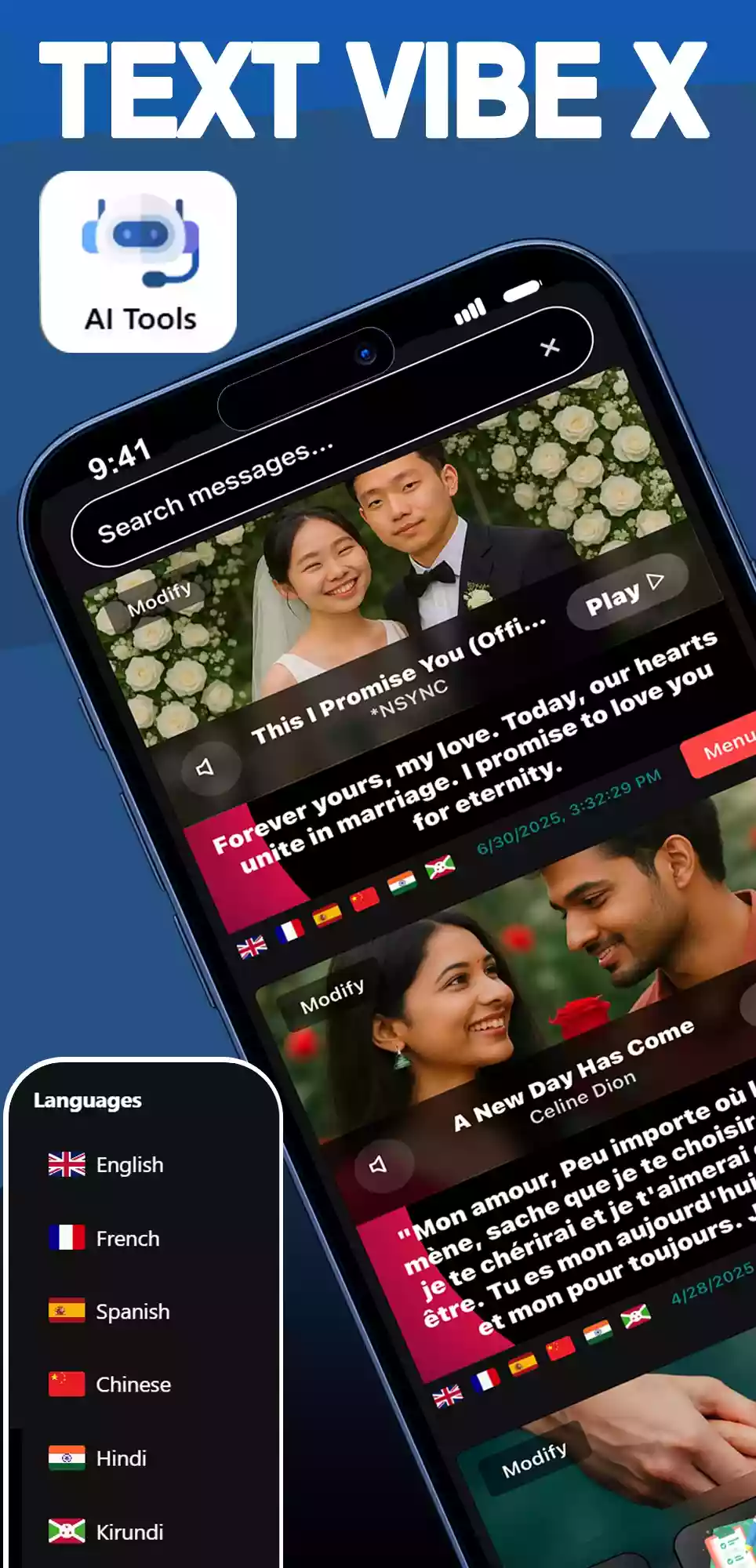 Text Vibe X Main Interface