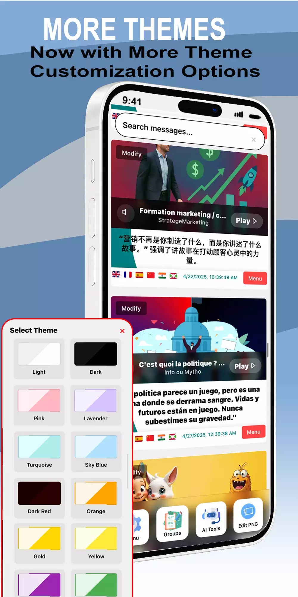 Multilingual Support